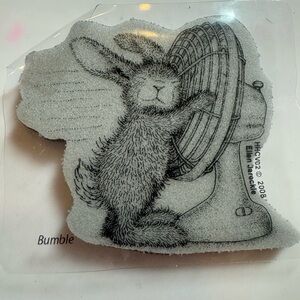 House Mouse/Happy Hoppers cling stamp. Stampendous 2008. New. Package looks used